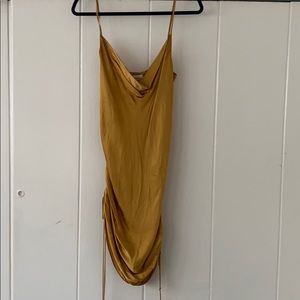 Slinky Gold Party Dress